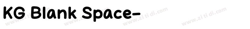 KG Blank Space字体转换
